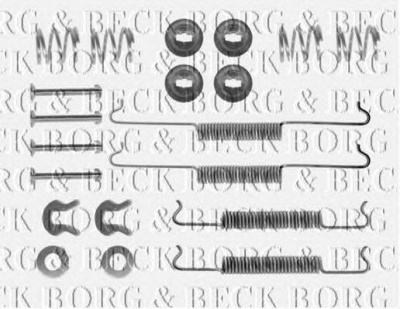 BORG & BECK bbk6120 -  Комплектующие, колодки дискового тормоза